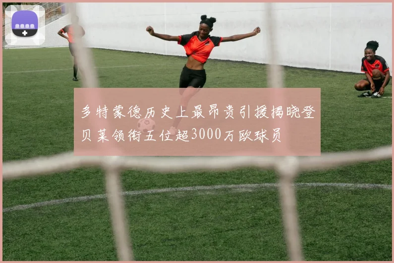 多特蒙德历史上最昂贵引援揭晓登贝莱领衔五位超3000万欧球员